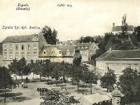 Ilički trg (Mali plac, današnji Britanski trg) 1898. godine A